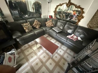 Leather couch