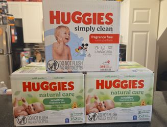 Huggies Fragrance-Free Baby Wipes Bundle