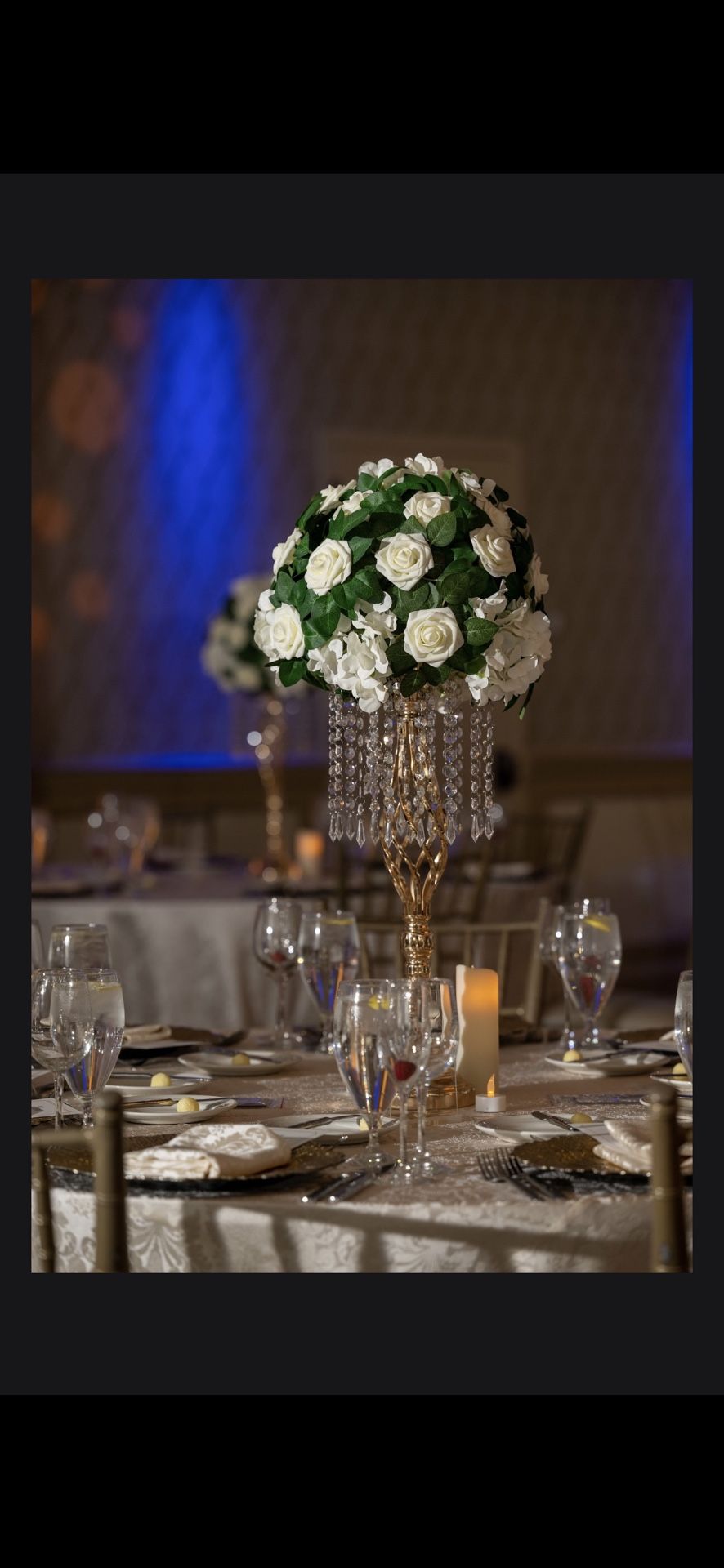 10 White Floral Wedding Centerpieces