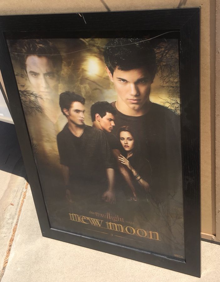Twilite New Moon 3D Holographic poster framed