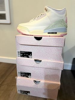 Jordan 3 Sail Jude Aura size 9.5 & 10.5