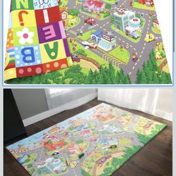 Play Mat for Infants – Non-Toxic Baby Rug – Cushioned Waterproof Reversible