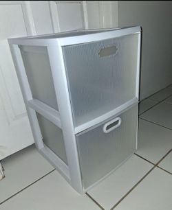 Sterilite 2 clear drawers stackable plastic storage drawers 25" x 16" x 18"