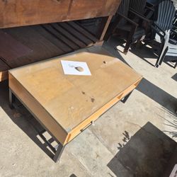 Very Sturdy Coffee Table with Custom Glass Top