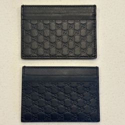 Authentic Gucci Cardholder Guccissima Leather - Black or Navy