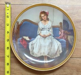 "Waiting at the Dance" By Norman Rockwell. Fine China Plate