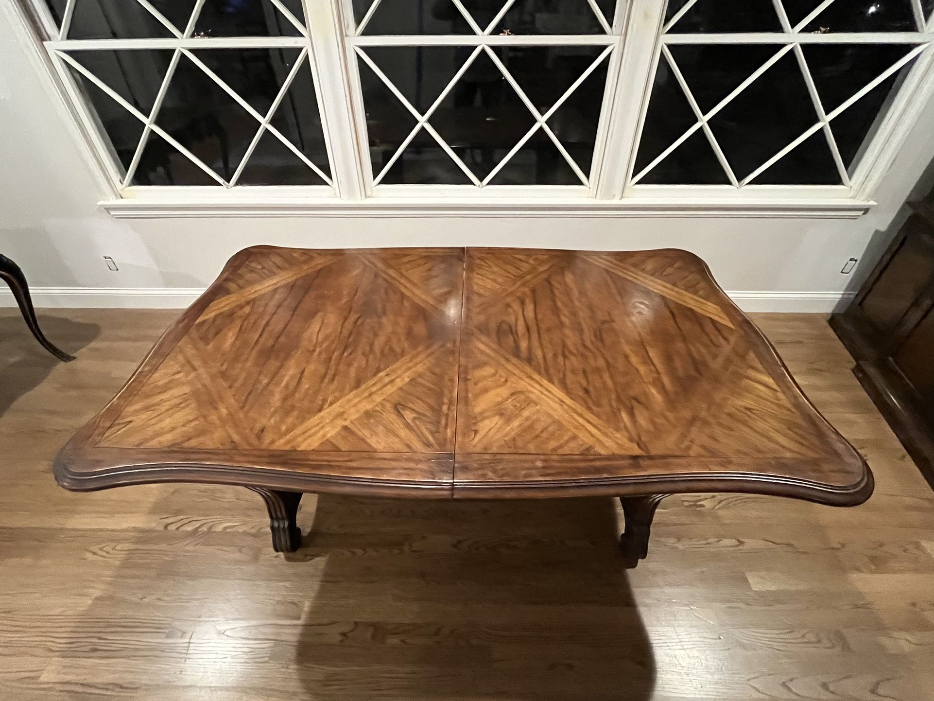 Dining Room Table 71” X 42” 6 Cane Backed Chairs