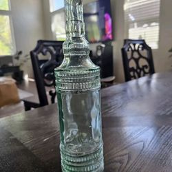 Vintage Glass Bottle Green Tint Himark China 
