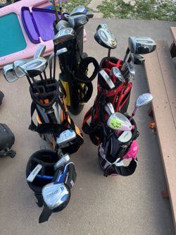 GOLF SETS KIDS AND JUNIORS $50-$60 MANY TO CHOOSE