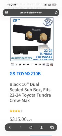 Toyota tundra 3rd gen subwoofer box