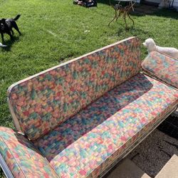 RARE- Aluminum Glider Sofa Daybed