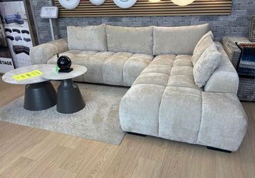 Sectional Sofa Modern beige couch cream tan seating Occasional new