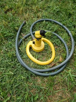 25 Feet Radius Adjustable speed and distance water Sprinkler with 15 Feet hose