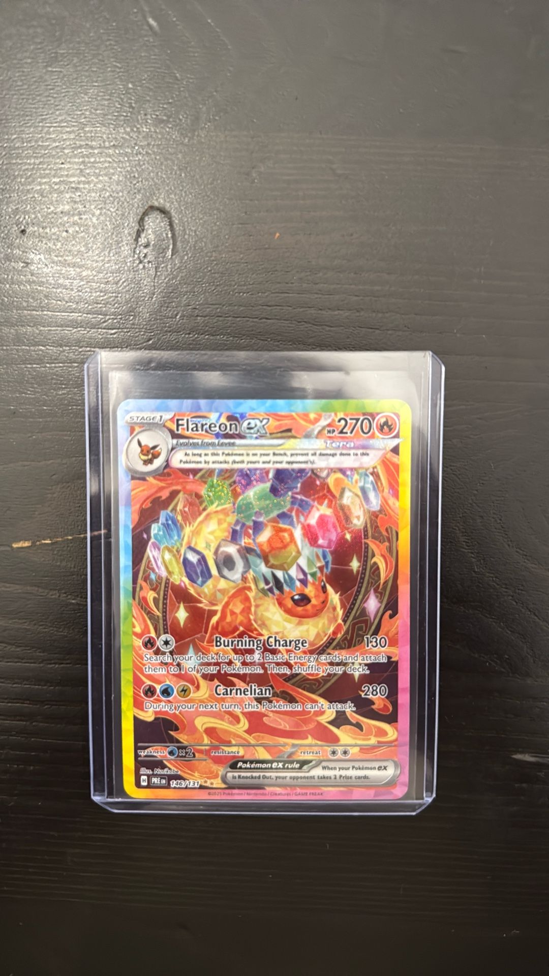 2025 Prismatic Evolution Flareon EX sir 146/131
