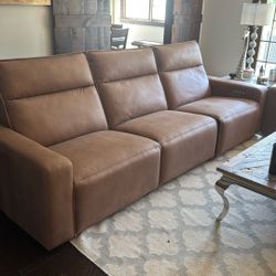 Electric Reclining Couch and Love Seat