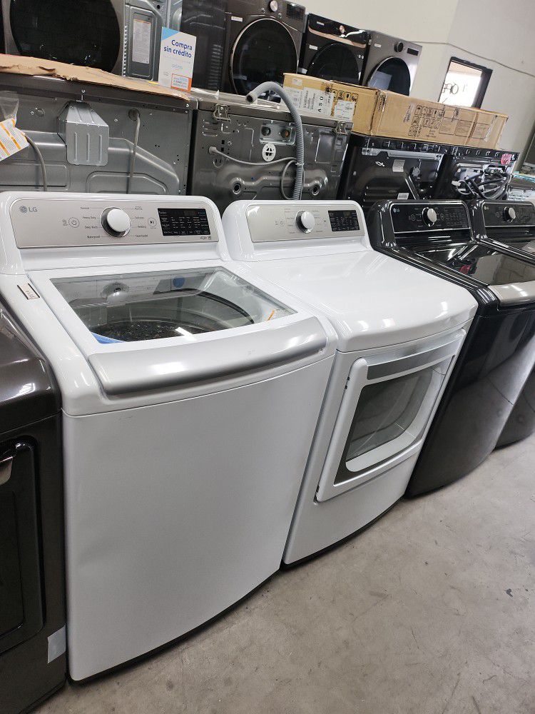 LG Set  Top Load Washer And Dryer Smart New White 