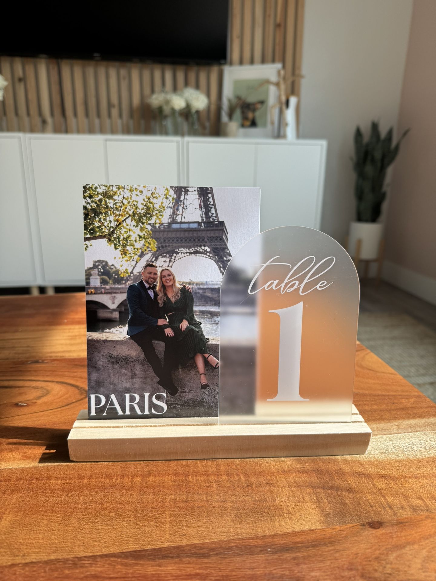 Wedding Table Numbers, Wood Stands