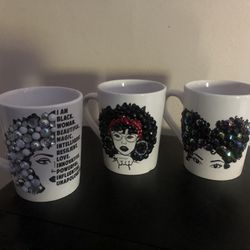 Coffee Cups Handmade With Bling