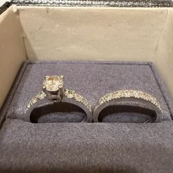 White Gold Diamond Engagement Set