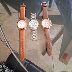 2 MK Watches 1 Emporio Armani Watch