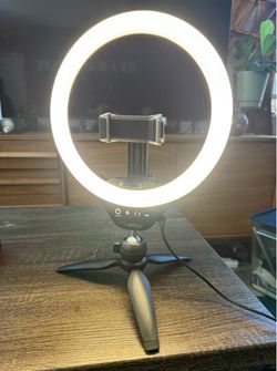 UBeesize 10- inch selfie ring light w/smartphone holder