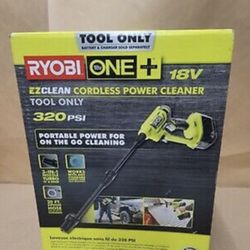 New RYOBI RY120350 ONE+ 18-Volt 320 PSI 0.8 GPM Cold Water Cordless Power Cleane