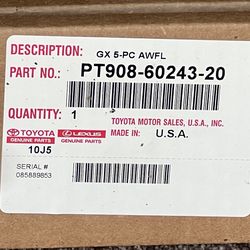 New Lexus GX550 all weather floor liner, 5pcs for 3 rows.