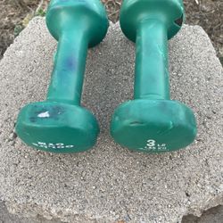 Hand Weights Set 3 Lbs each