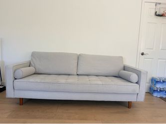 Modern light grey sofa
