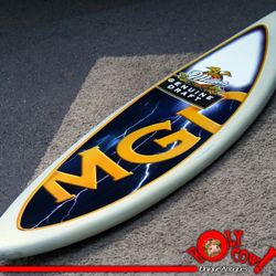 1987 MGD SurfBoard FULL Sized! SUPER RaRe - 3D Marketing & Mfg In HartLand Wisconsin for Miller Beer !!!