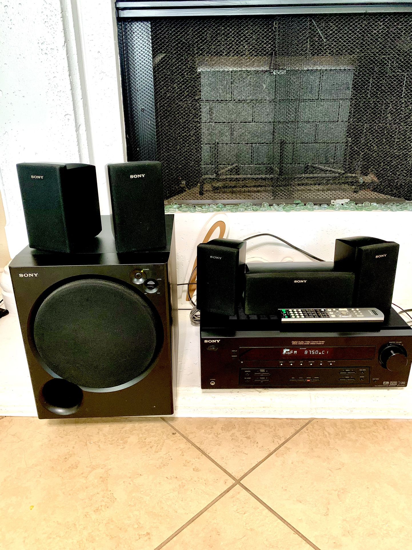 1000W SONY SURROUND HOME THEATRE SYSTEM (RECEIVER+SUB+50”SAMSUNG