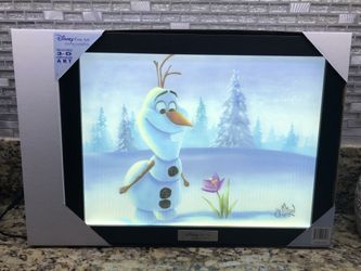 Olaf Frozen Disney Officially Licensed 3D LED Collector Frame Sign