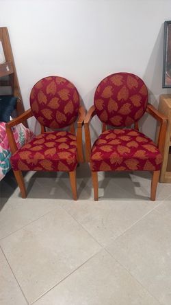 2 arm chairs