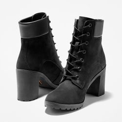 Timberland Black Heels 8.5
