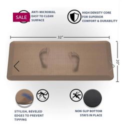 ComfiLife Anti Fatigue Floor Mat –24" x 70", ( brown )