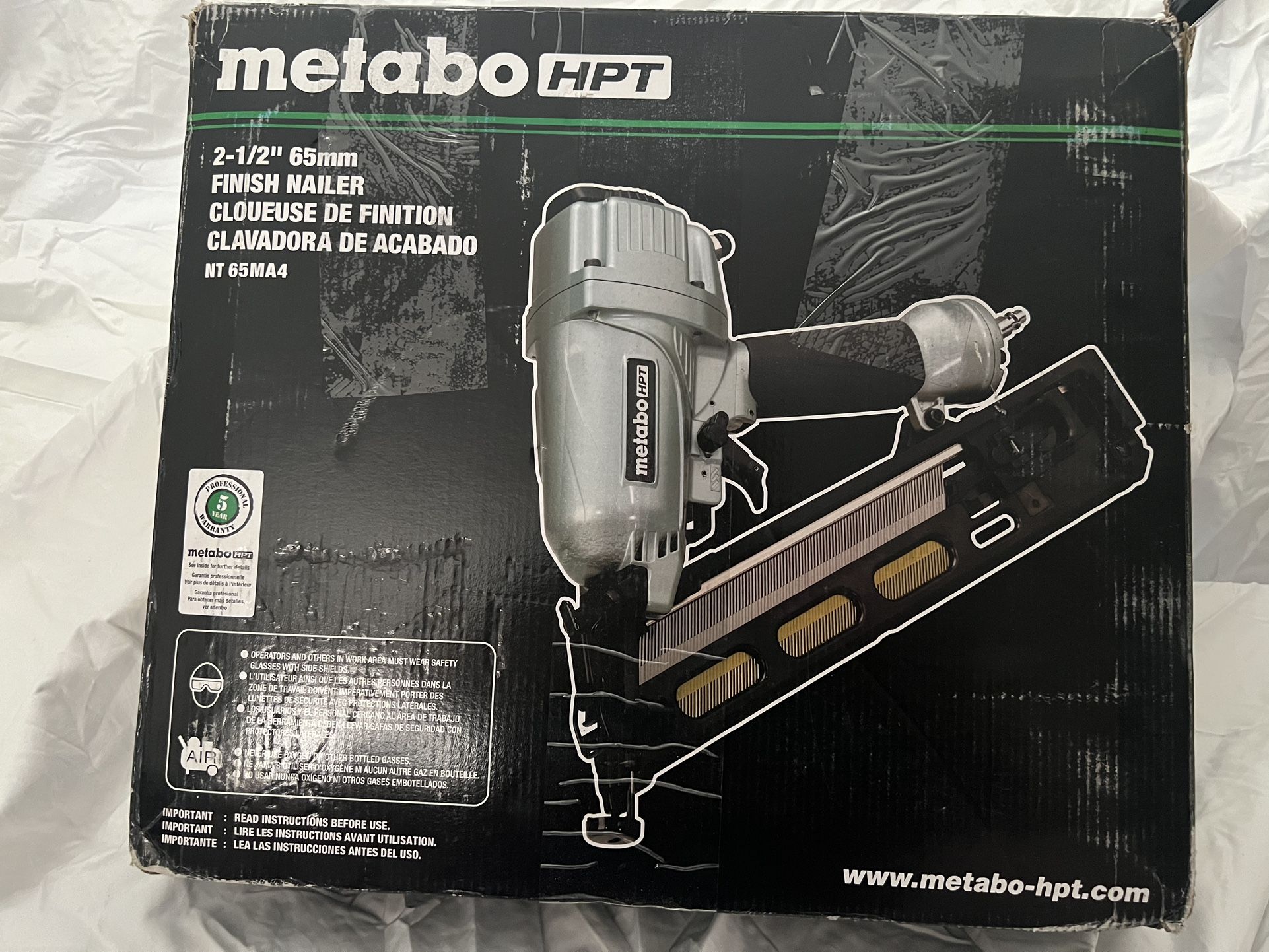 Metabo HPT 2 1/2” 65 Mm Finish Nailer