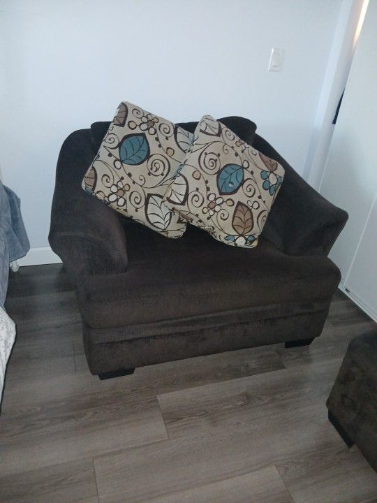Chair Sofa With Ottoman