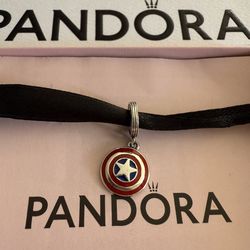 Pandora Marvel Captain American Dangle Charm 