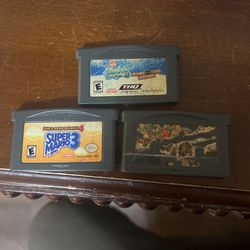 Súper Mario 2 And Mario 3 And Sponge Bob Game For GBA
