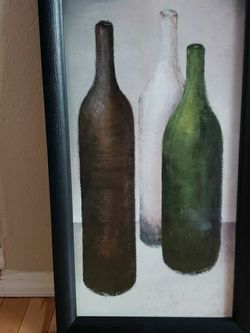 "Trois" by Jocelyne Anderson-Tapp. 1 in a series of 2. 26 X 14