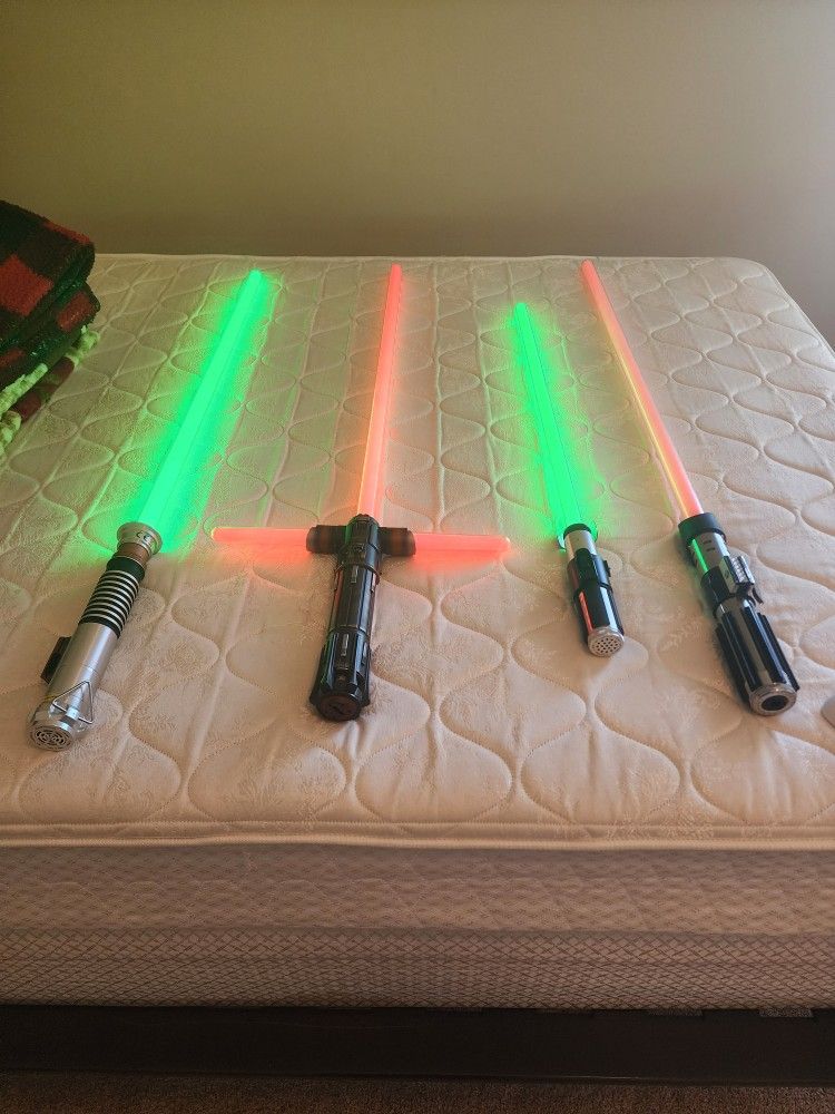 4 Movie Replica Light Sabers