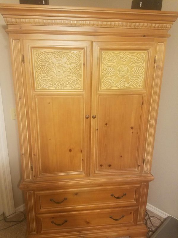 Beautiful large solid wood armoire for Sale in Odessa, FL OfferUp