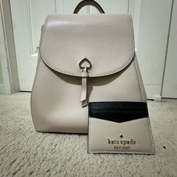 Kate Spade Backpack w/ matching wallet