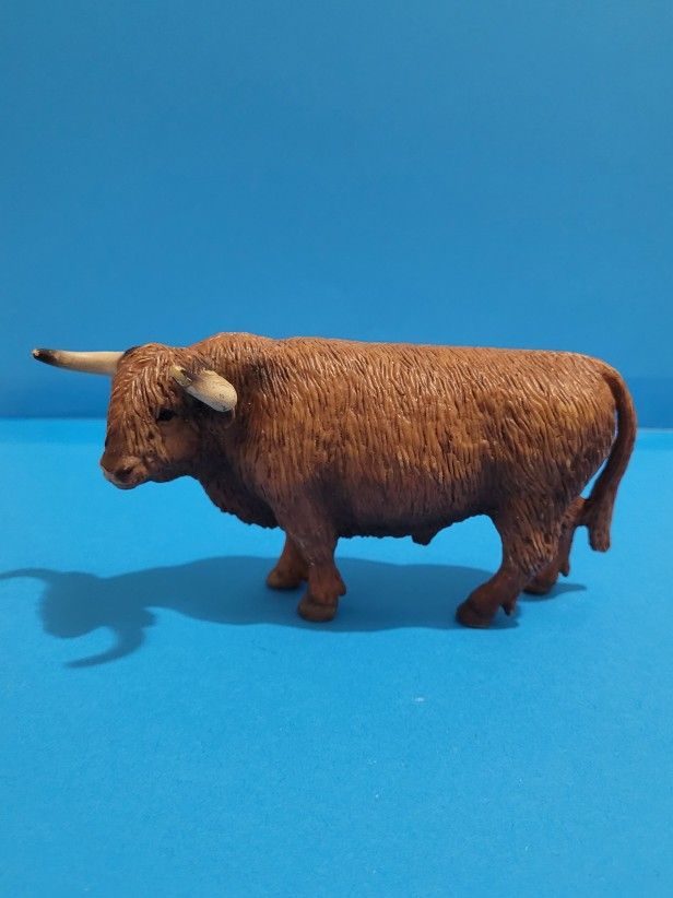 Schleich Scottish Highland Cow Bull PVC Figure D-7387 Am Limes 69 - 2009