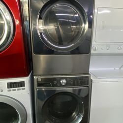 ✅ BEAUTIFUL KENMORE SET WASHER AND DRYER FRONT LOAD GRAY ELECTRIC ⚡️ 220v 