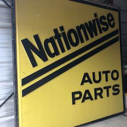 Both Sides - Nationwide Auto Parts 8’x8’ plexiglass sign Double Sided