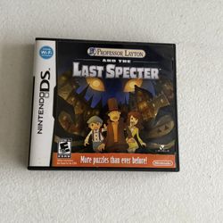Nintendo DS Professor Layton and the Last Specter game