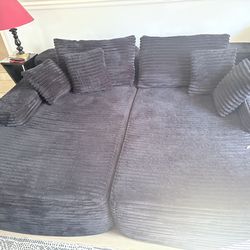 Boneless Black Couch
