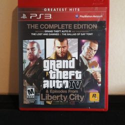 PS3 Grand Theft Auto 4 The Complete Edition 