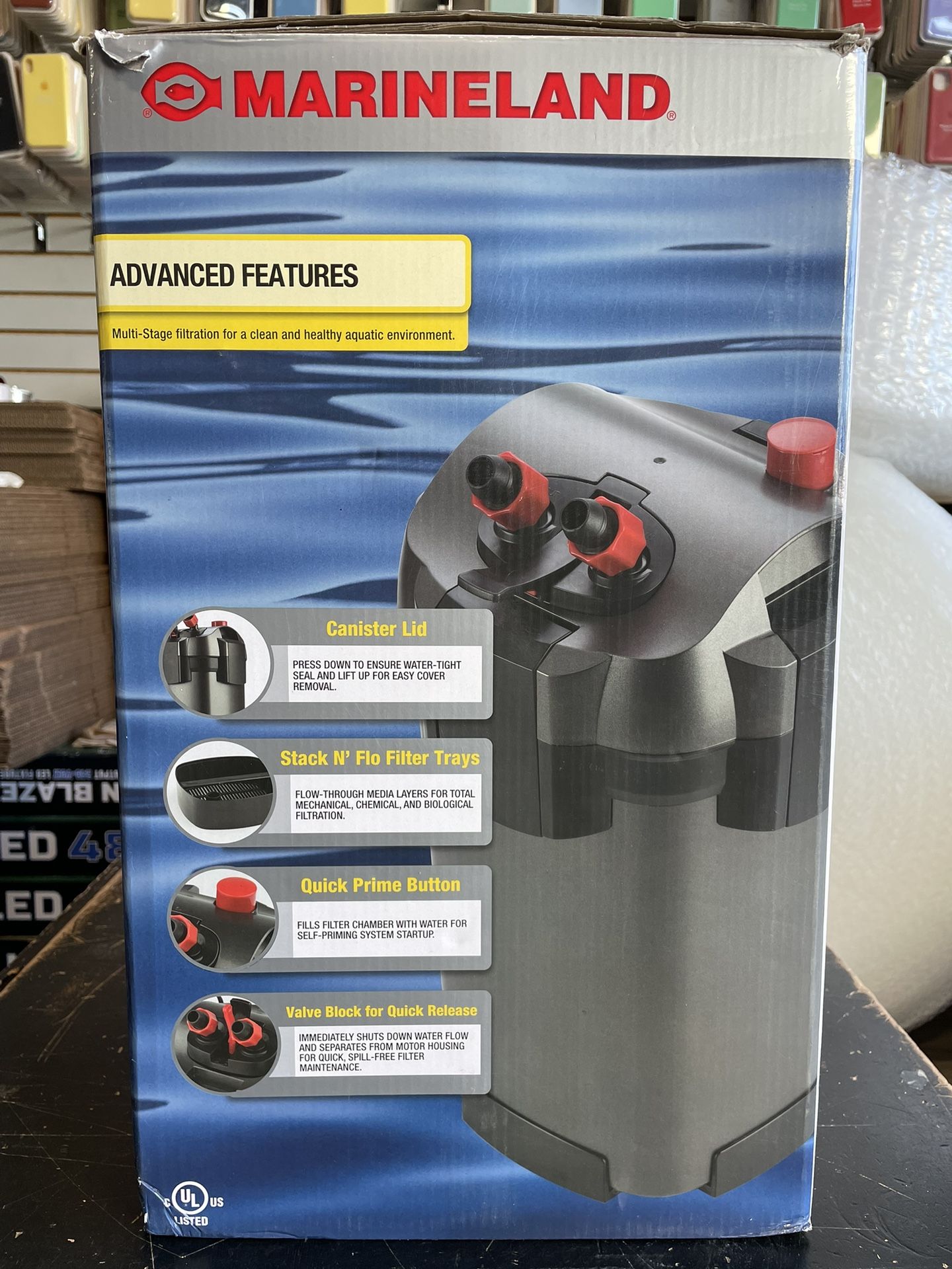 Marineland Magnifier 360 Canister Filter; Brand New Still In Box